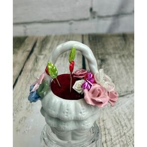 Up Cycled Pin Cushions - Handmade Embellishments - Pin Cushions - Pin Keeps